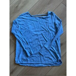 Sweaty Betty London Blue Athleisure Open Back‎ Sweatshirt XS